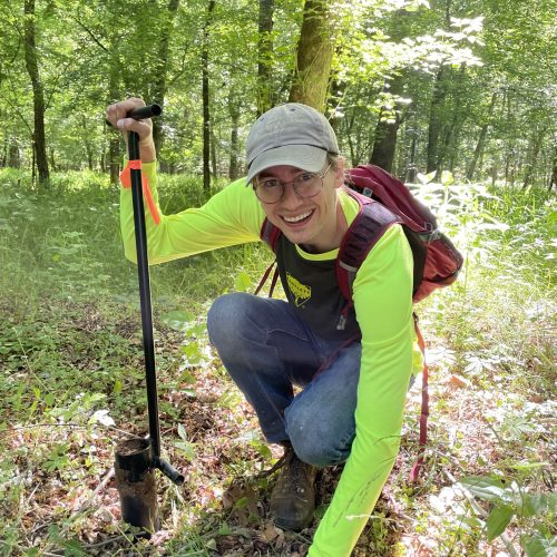 Royce digging pitfall traps.